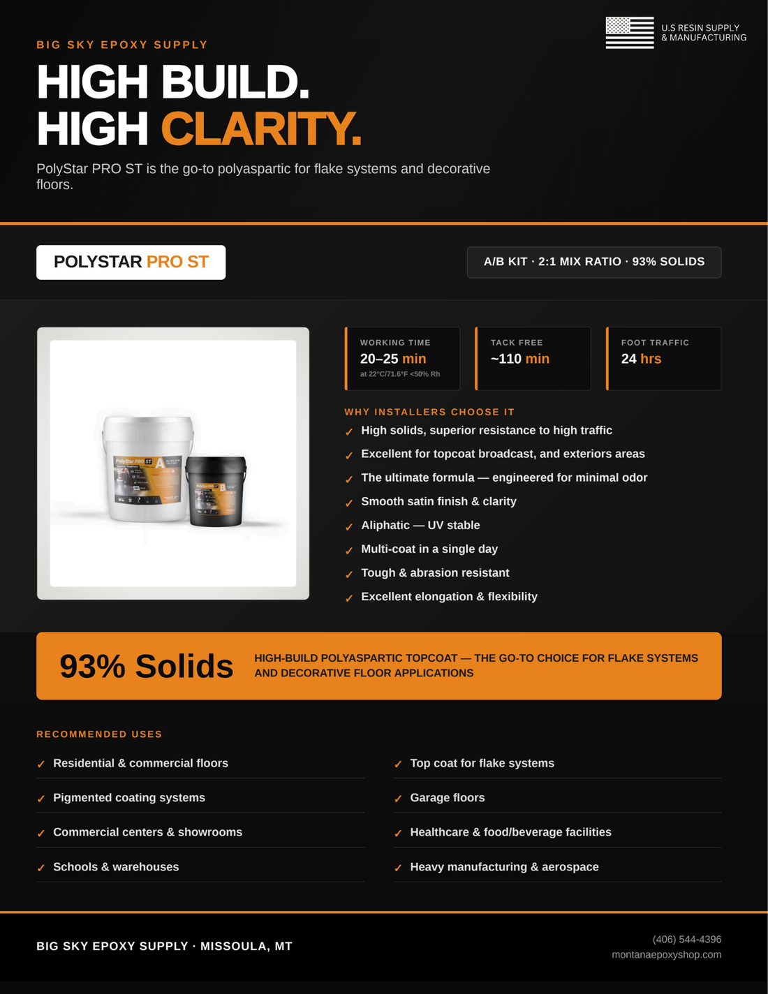 PolyStar PRO ST: High-Build Clarity for Flake Systems and Decorative Floors