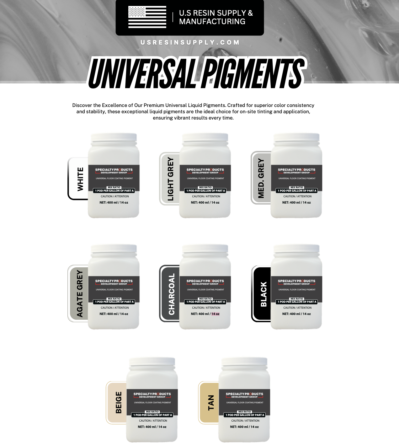 Universal Liquid Pigments – Premium Epoxy Color Tints